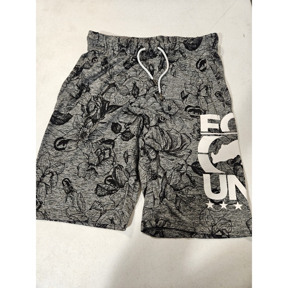 Ecko Unltd. shorts Mens‎ Small 32'W Gray/blk Hawiian Athletic Shorts(179